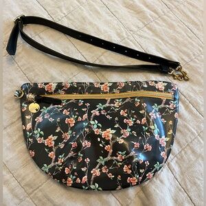 Clare V Grande Fanny in cherry blossom print